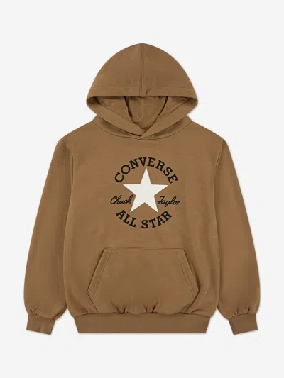 Converse Kids'  Boys Dissected Chuck Relaxed Hoodie In Brown