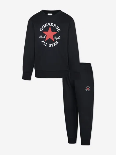 Converse Kids'  Boys Dissected Ctp Tracksuit In Black