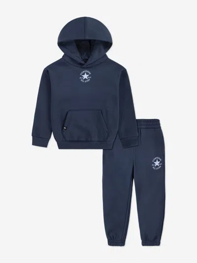 Converse Kids' Boys Sustainable Core Tracksuit In Blue