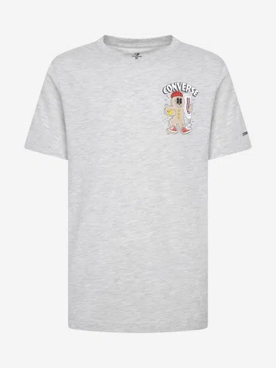 Converse Kids'  Boys Winter Holiday T-shirt In Grey