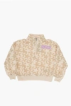 Converse Brushed Cotton Half Zip Printed Sweatshirt