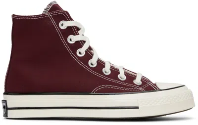 Converse Burgundy Chuck 70 Sneakers In Dark Beetroot/egret/