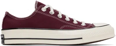 Converse Burgundy Chuck 70 Vintage Sneakers In Red
