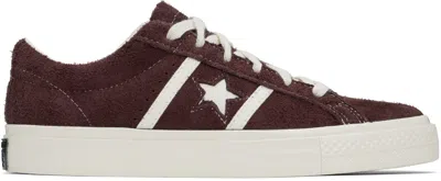 Converse Burgundy Cons One Star Academy Pro Suede Sneakers In Bloodstone/egret/egr