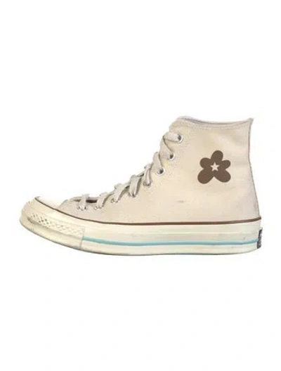 Pre-owned Converse Canvas Sneakers In Neutral