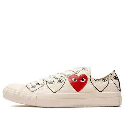 Converse Cdg X Chuck Taylor All Starmulti-heart 'creamwhite Red'