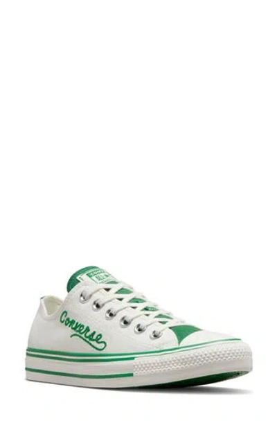 Converse Chainstitch Oxford Canvas Sneaker In White/vintage White