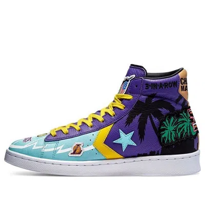 Converse Chinatown Market X Pro Leather High 'lakers Championship Jacket' In Multi