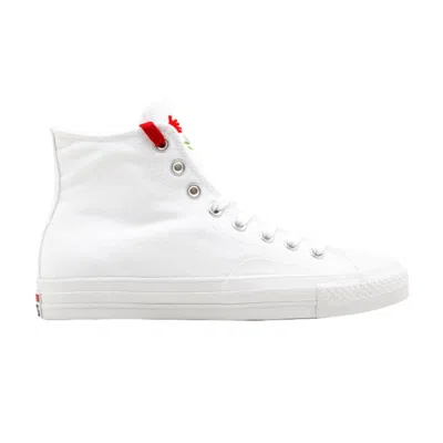 Pre-owned Converse Chocolate Skateboards X Chuck Taylor All Star Pro Hi 'days Ahead' In White