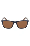 Converse Chuck 56mm Rectangle Sunglasses In Brown