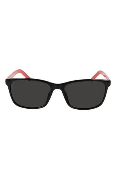 Converse Chuck 57mm Rectangle Sunglasses In Black