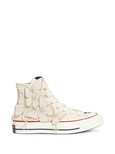 Converse Chuck 70 Butterfly-appliqué Sneakers In Neutral
