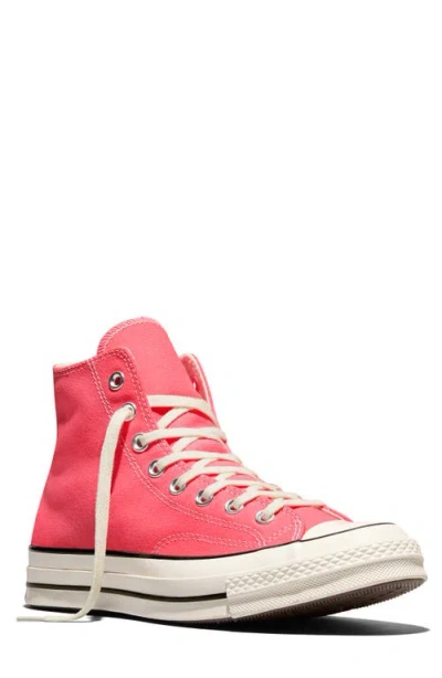 Converse Chuck 70 Canvas High Top Sneaker In Pink