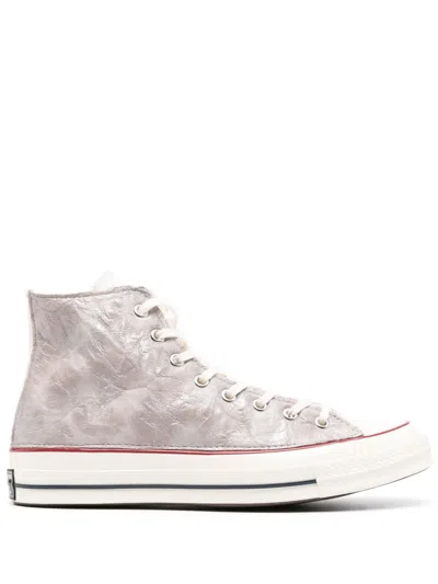 Converse Chuck 70 Crinkled Hi-top Sneakers In Purple