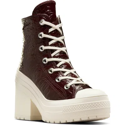 Converse Chuck 70 De Luxe Block Heel Sneaker In Bloodstone