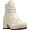 Converse Chuck 70 De Luxe Block Heel Sneaker In Egret/egret/egret