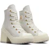 Converse Chuck 70 De Luxe Block Heel Sneaker In Fossilized/egret/egret