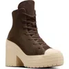 Converse Chuck 70 De Luxe Heel Boots In Fresh Brew/miso Glaze