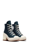 Converse Chuck 70 De Luxe Block Heel Sneaker In Obsidian/ White/ Black