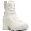 Converse Chuck 70 De Luxe Block Heel Sneaker In Vintage White/white/egret