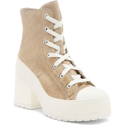 Converse Chuck 70 De Luxe Genuine Calf Hair Block Heel Sneaker
