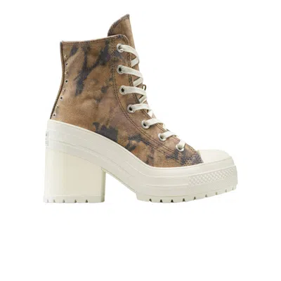 Pre-owned Converse Chuck 70 De Luxe Heel High 'washed Denim' | Brown | Men's Size 8.5