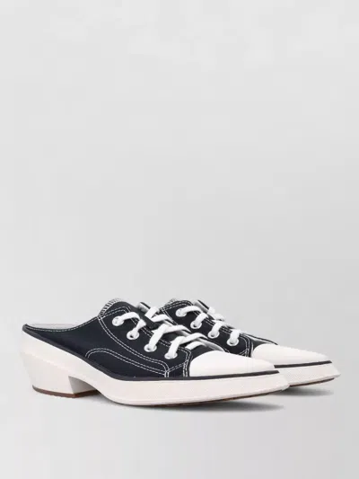 Converse Chuck 70 De Luxe Pointed Mule Heel In Black