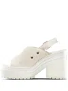 Converse Chuck 70 De Luxe Slingback Platform Sandals In Neutral