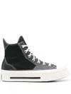 Converse Chuck 70 De Luxe Squared Hi Sneakers In Black