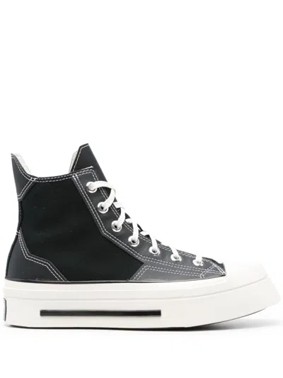 Converse Chuck 70 De Luxe Squared Hi Sneakers In Black