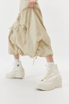 Converse Chuck 70 De Luxe Wedge Sneaker In Egret, Women's At Urban Outfitters In Egret