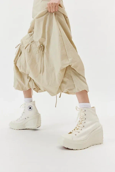 Converse Chuck 70 De Luxe Wedge Sneaker In Egret, Women's At Urban Outfitters