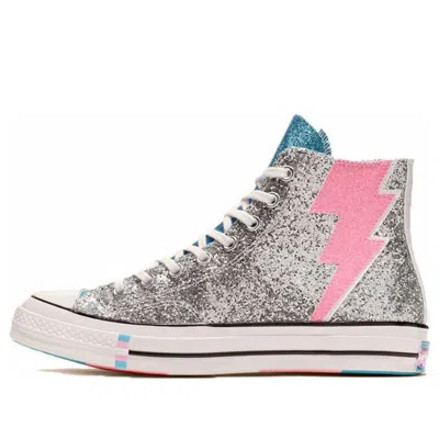 Converse Chuck 70 Hi 'pride Shimmering Silver' In Gray
