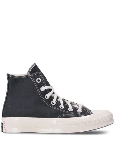 Converse Chuck 70 Hi Secret Pines Canvas Sneakers In Black