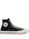 Converse Chuck 70 Leather Hi "black" Sneakers In Black