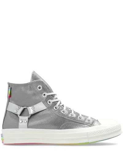 Converse Chuck 70 Hi Sneakers In Silver