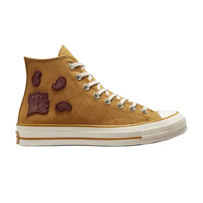 Pre-owned Converse Chuck 70 High 'crafted Patches - Burnt Honey' In Brown