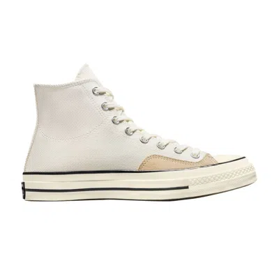 Pre-owned Converse Chuck 70 High 'crafted Patchwork - Egret' In Cream