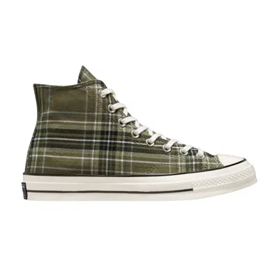Pre-owned Converse Chuck 70 High 'desert Tartan - Utility' In Green