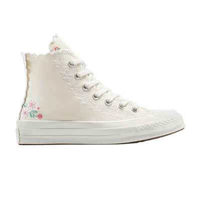 Pre-owned Converse Chuck 70 High 'embroidered Flowers' | Cream | Men's Size 5