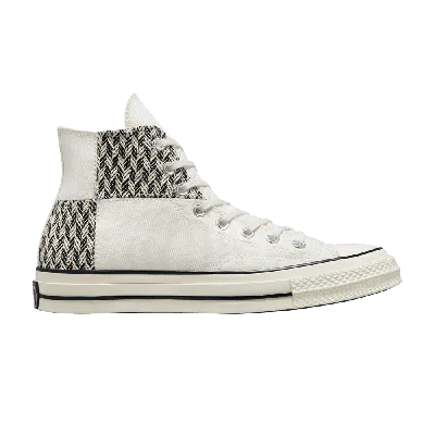 Pre-owned Converse Chuck 70 High 'herringbone Patchwork' In Cream