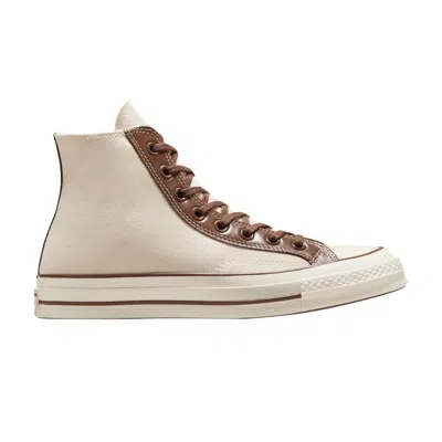 Pre-owned Converse Chuck 70 High 'leather Overlays - Natural Ivory' In Cream