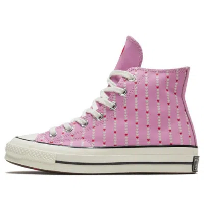 Converse Chuck 70 High 'love Fearlessly - Peony Pink' In Purple