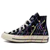 Converse All Star Chuck Taylor Fabric High Top Sneakers With Painted In Black