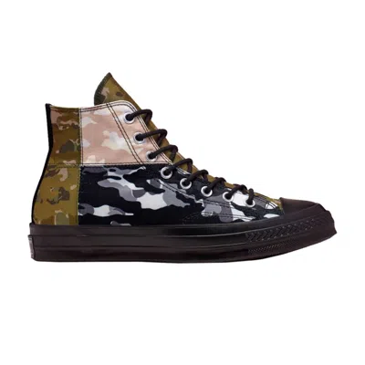 Pre-owned Converse Chuck 70 High 'patchwork Blocked - Camo Black'