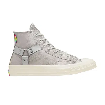 Pre-owned Converse Chuck 70 High 'pride 2024' In Silver