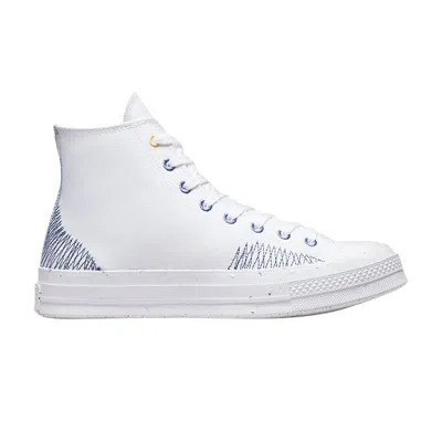 Pre-owned Converse Chuck 70 High 'stitched' In White