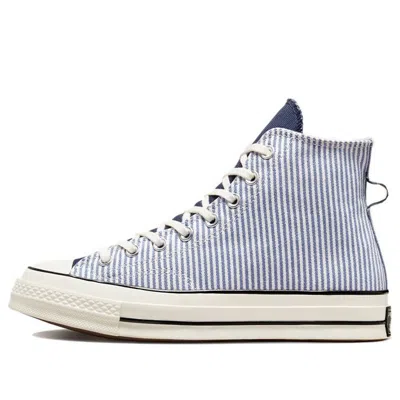 Converse Chuck 70 High 'washed Indigo Hickory Stripes' In Multi