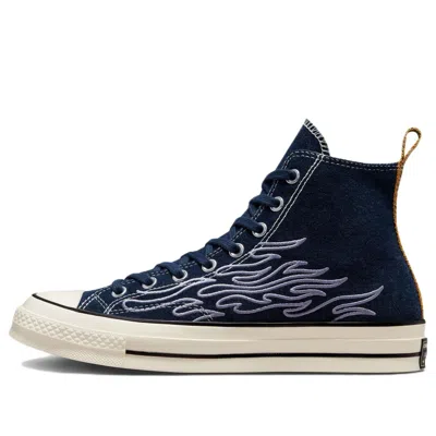 Converse Chuck 70 High 'workwear Denim Flame' In Blue