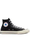 Converse Chuck 70 Leather Hi "black" Sneakers In Black